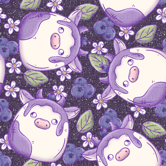 Farm animals blueberry cows 4