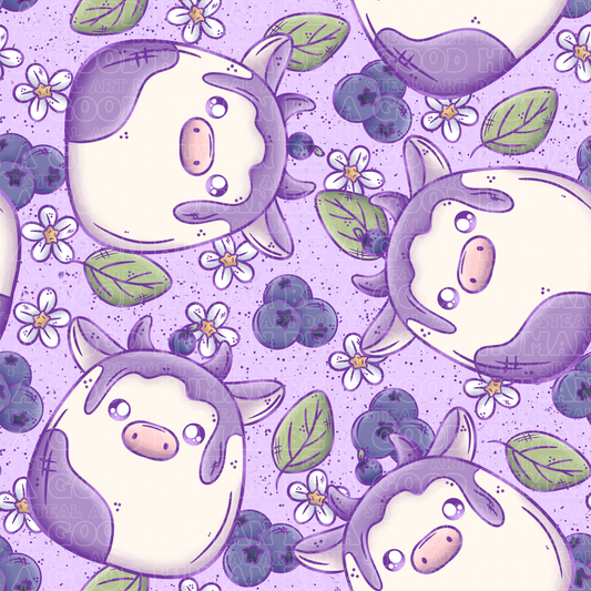 Farm animals blueberry cows 5