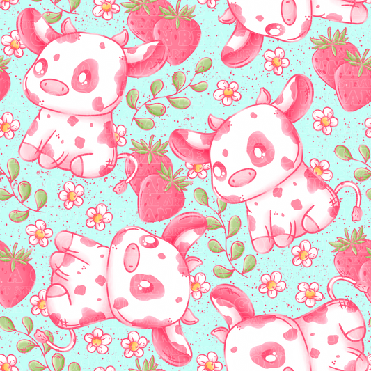 Farm animals strawberry cows 5