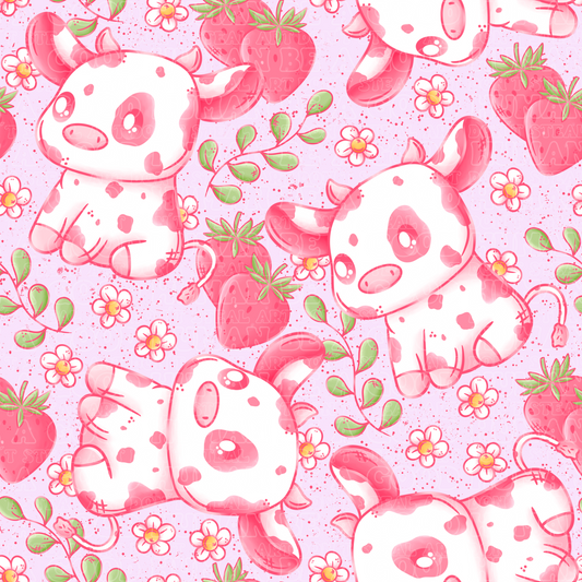 Farm animals strawberry cows 4