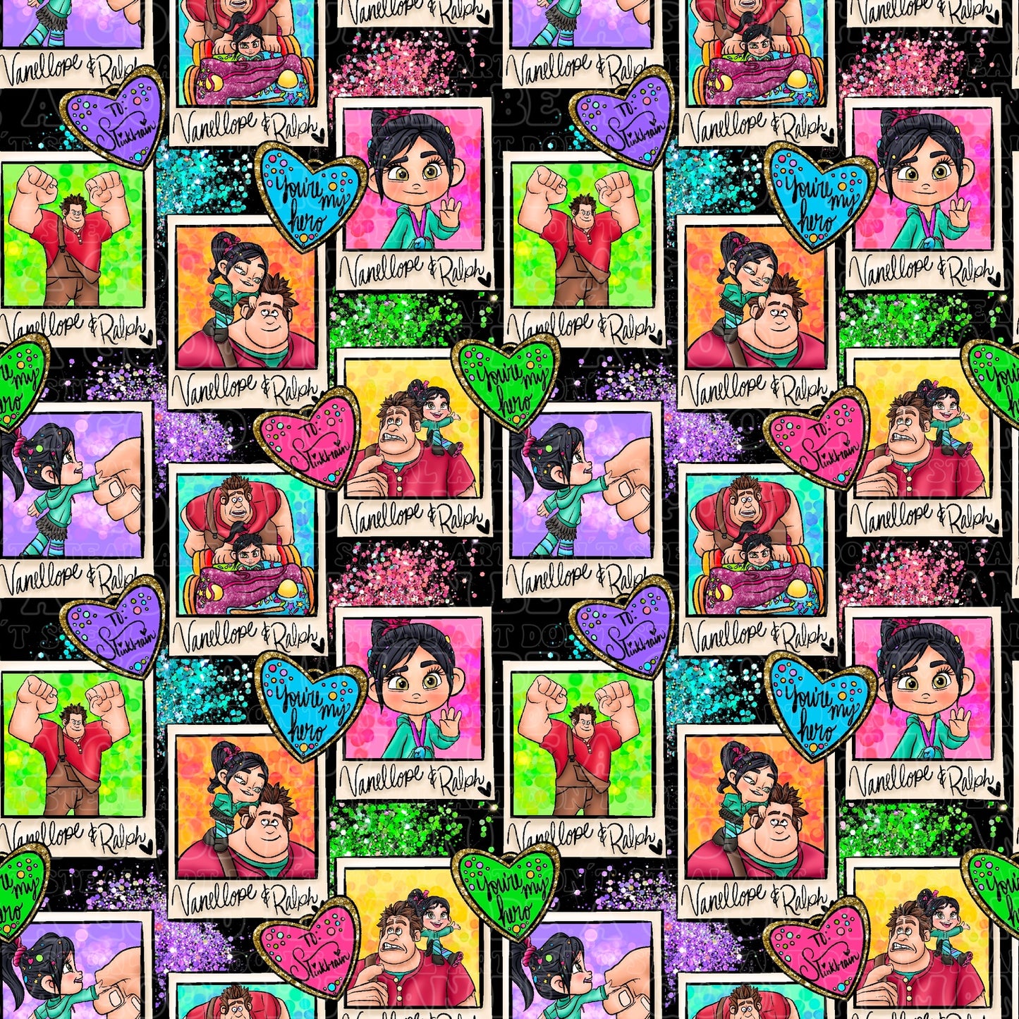 Bright Vanellope and Ralph