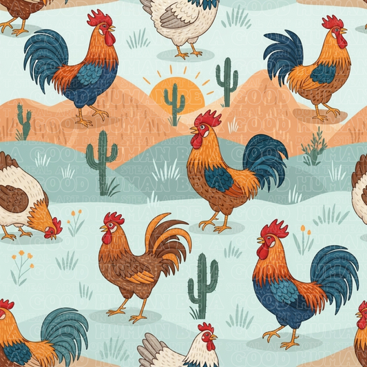 Farm animals chickens