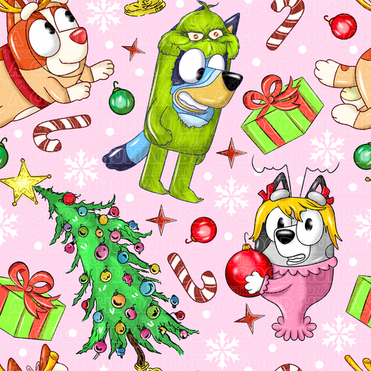 Christmas Grinch 41 Blue Dog