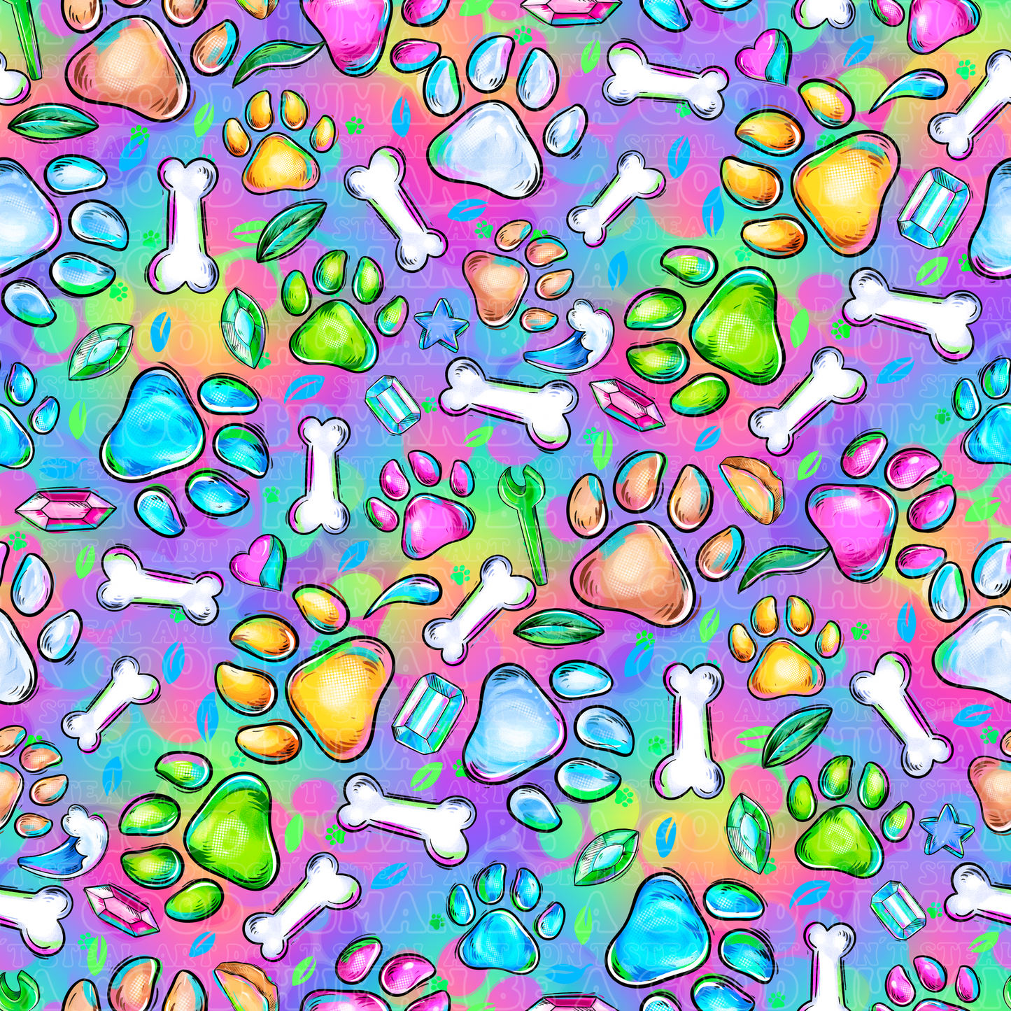 Paw Patrol 30 coordinate paws bones