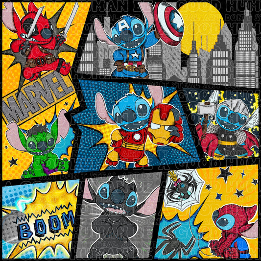 Superheroes 76 stitch