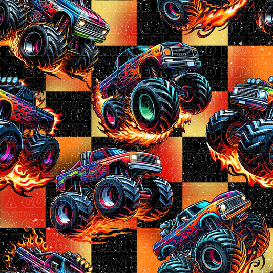 Monster Trucks flames 3