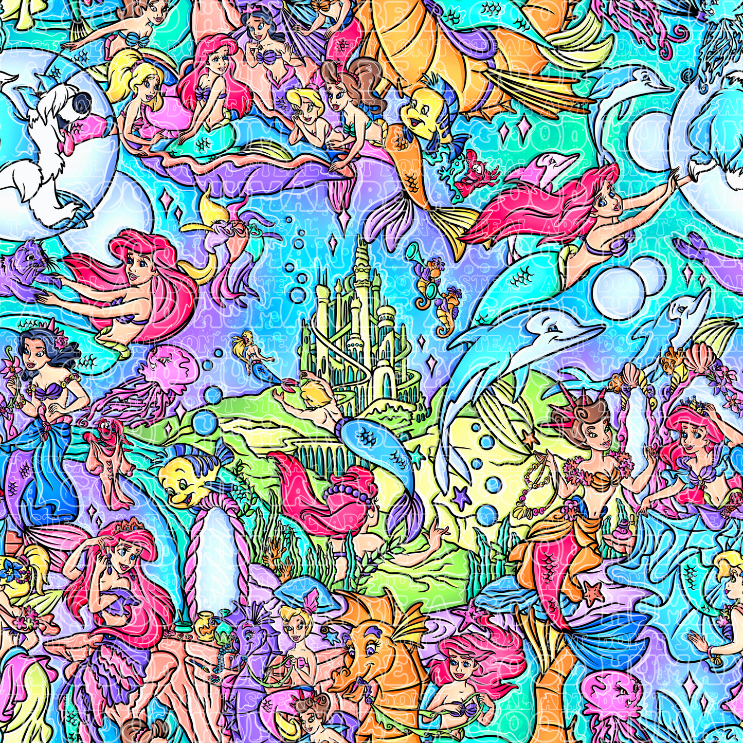 Bright Little Mermaid Ariel