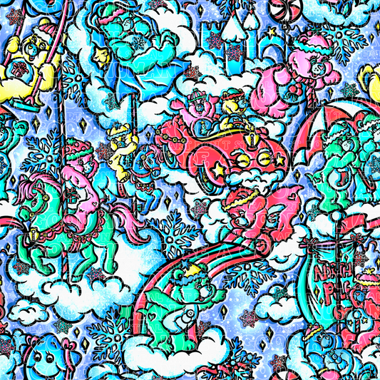 Bright Christmas Care Bears