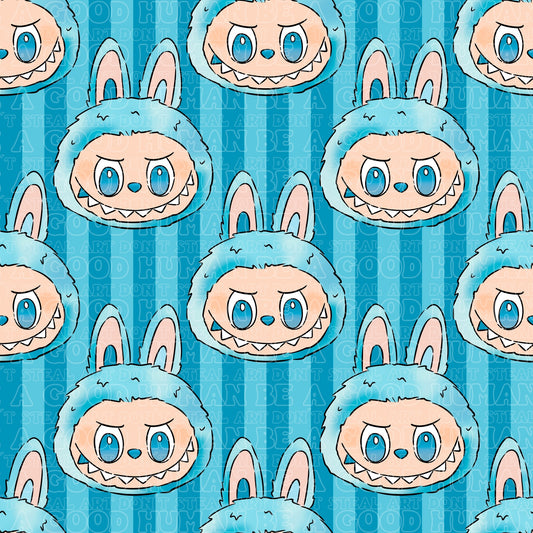 Labubu blue stripe