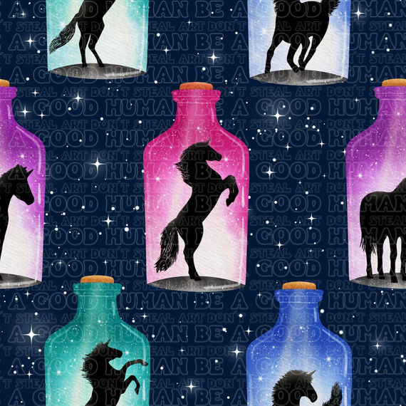 Farm animals horse bottles