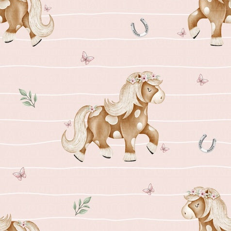 Farm animals horses pink
