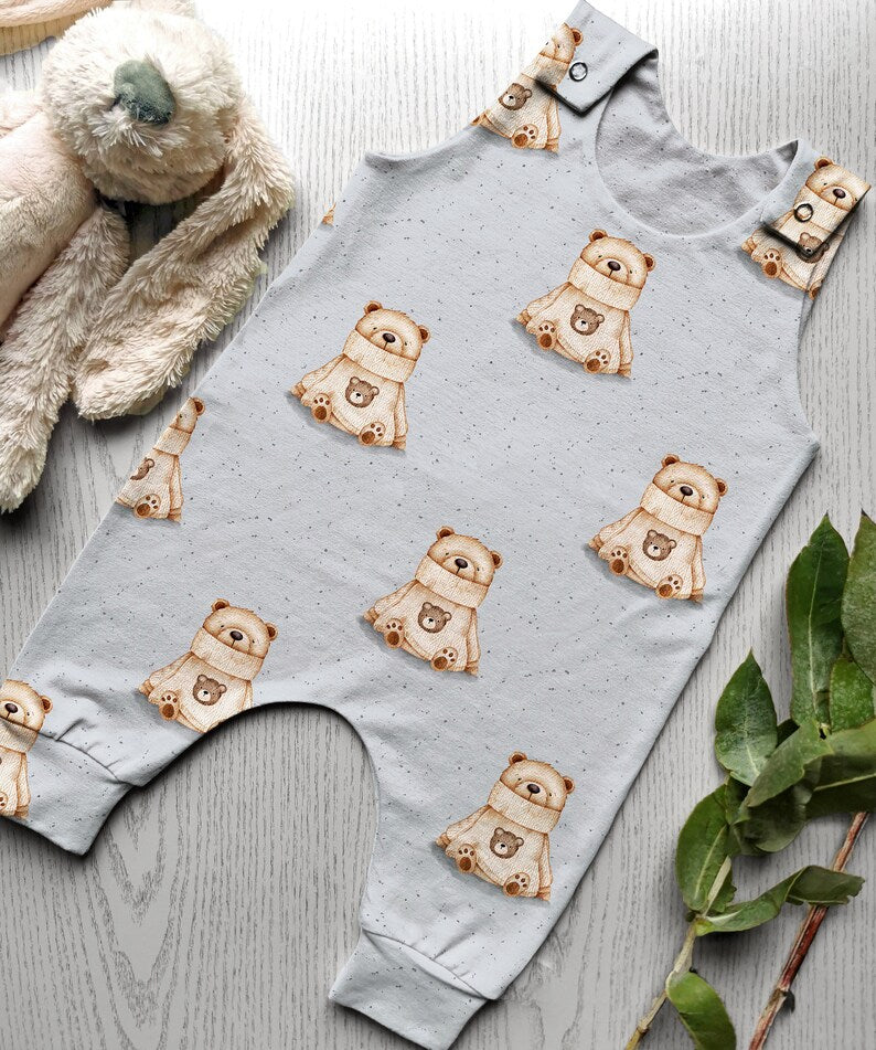 Animals bear is a sweater