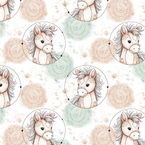 Farm animals horses