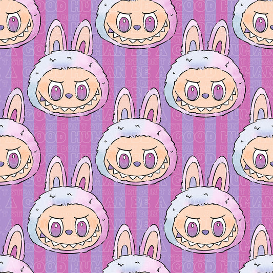 Labubu purple stripe