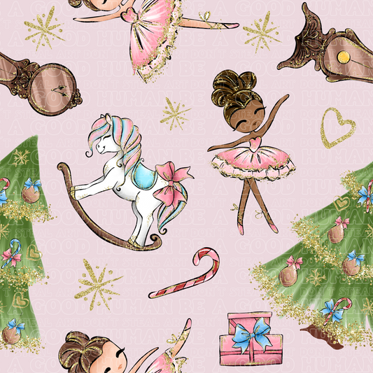 Christmas pink ballerina