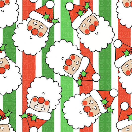 Christmas Santa stripes