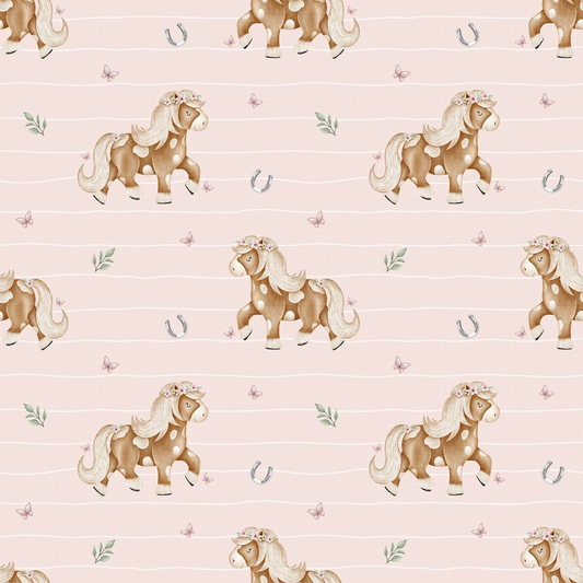 Farm animals horses pink