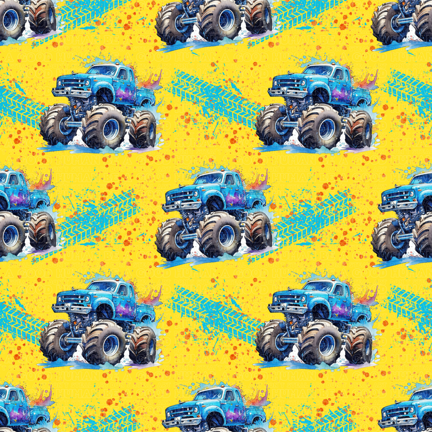 Monster Trucks yellow 2