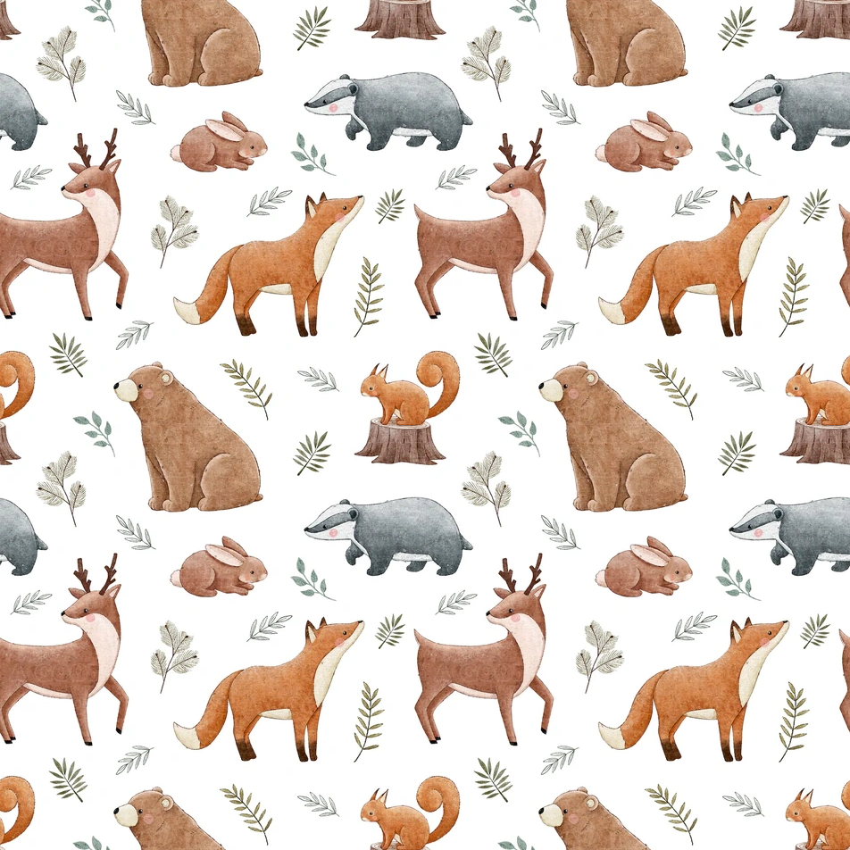 Animals woodland white