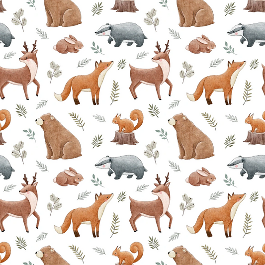 Animals woodland white