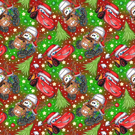 Christmas Cars red/green
