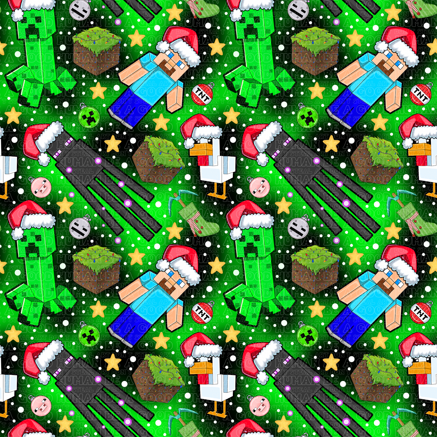 Christmas Minecraft green