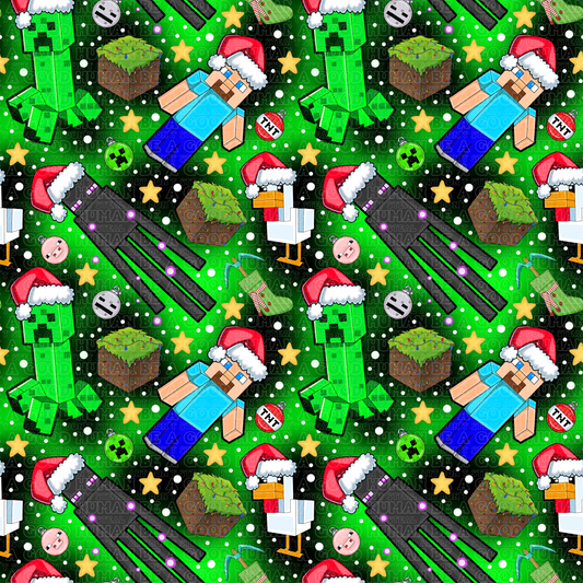Christmas Minecraft green