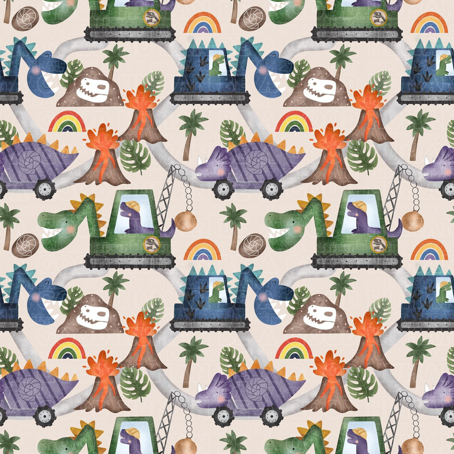 Vehicles construction dinos