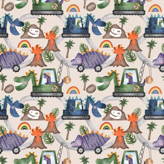 Vehicles construction dinos