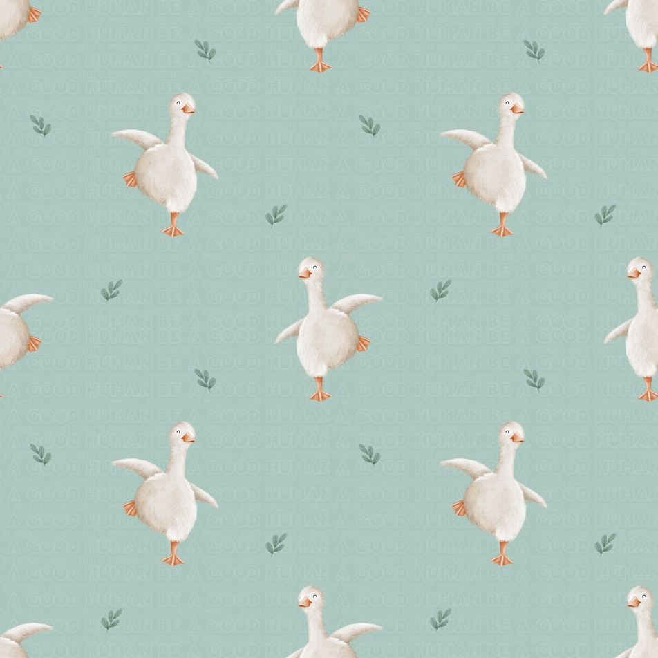 Farm animals goose mint