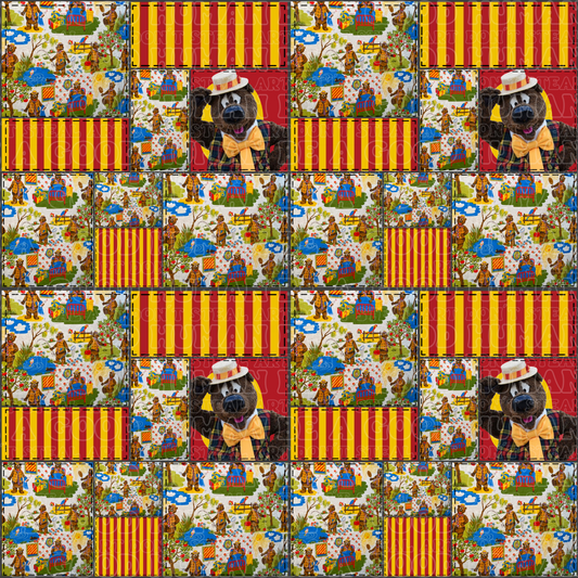 Aussie Humphrey bear 4 bed sheet style