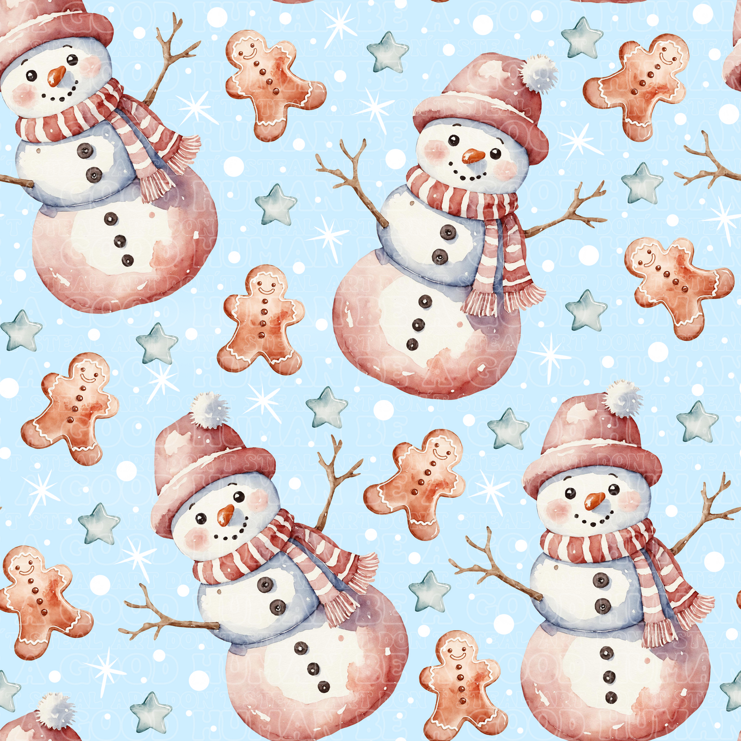 Christmas snow man