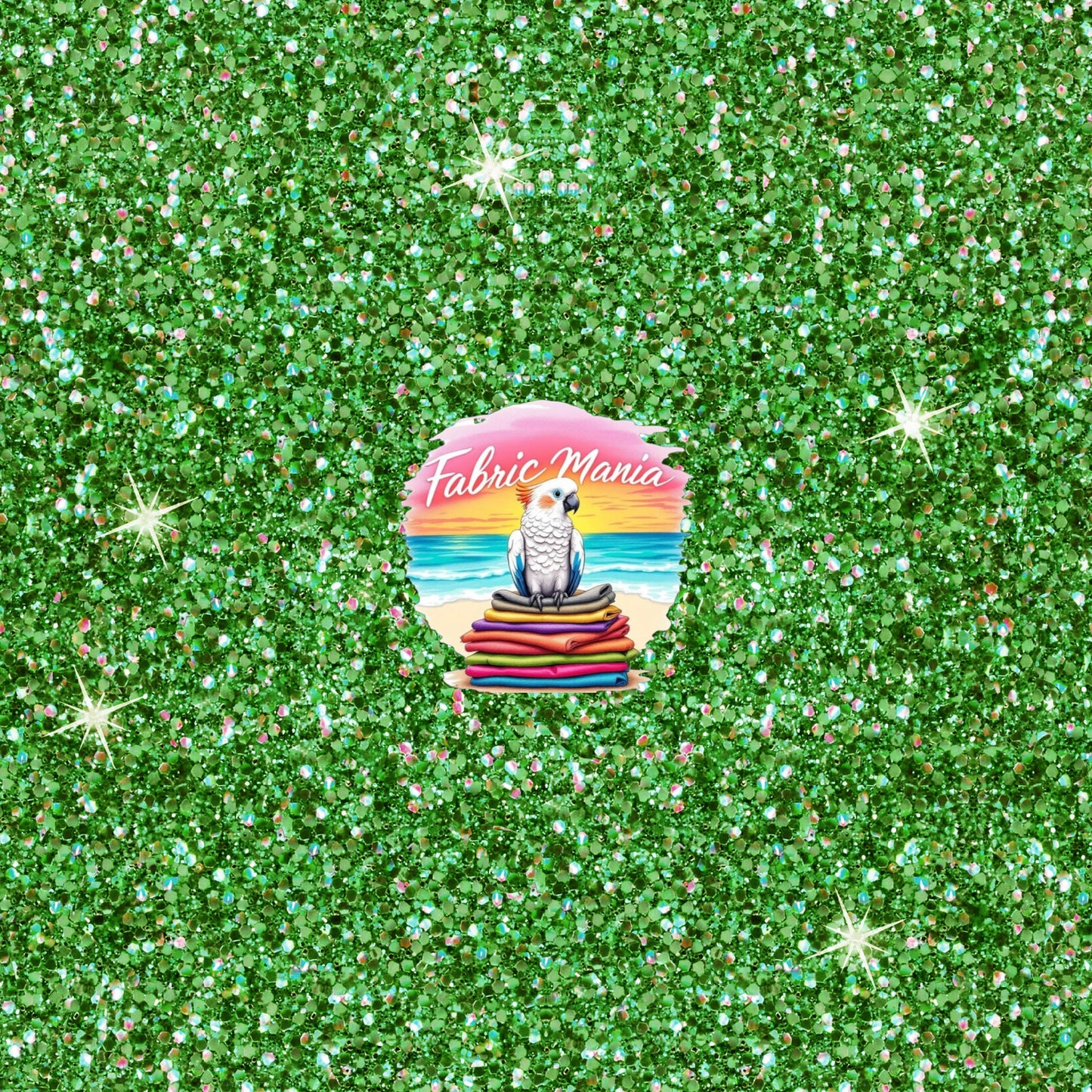 Cotton Lycra 220GSM Glitter Green