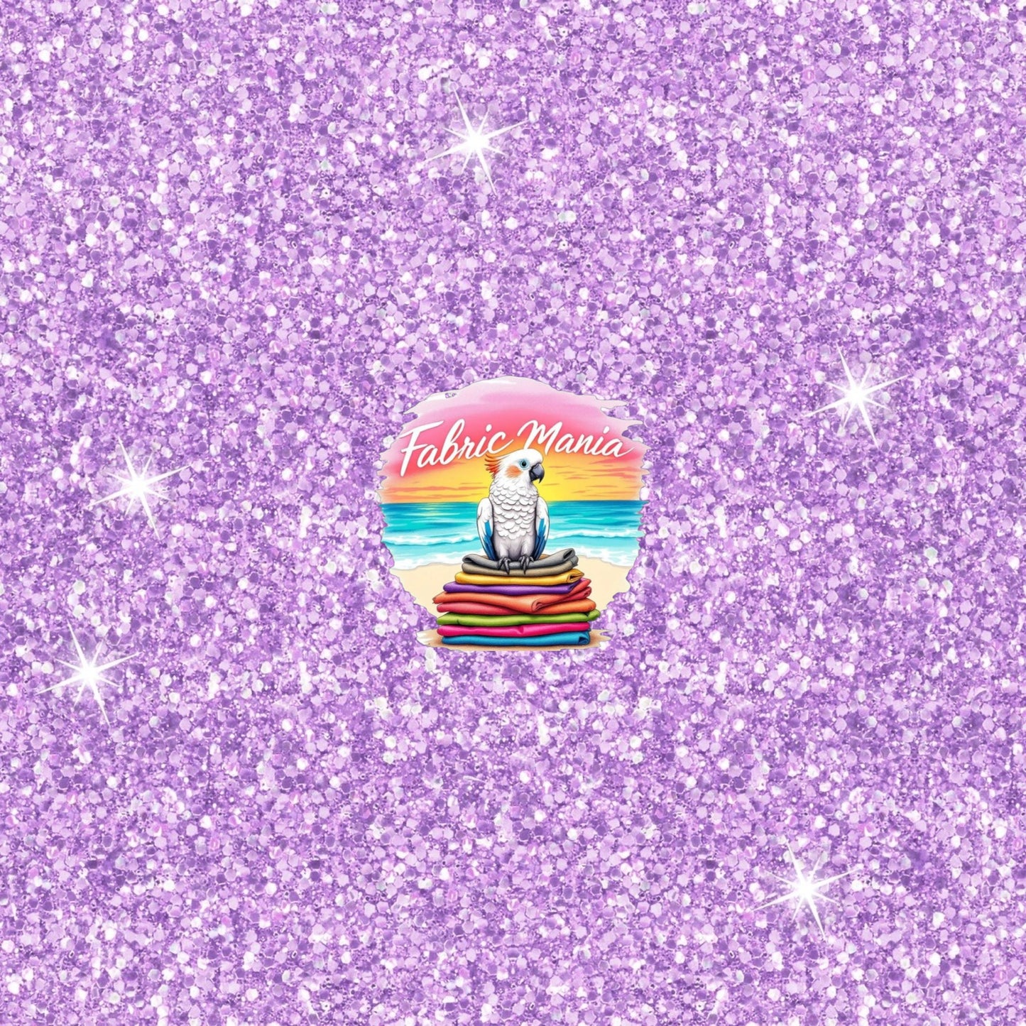 Cotton Lycra 220GSM Glitter Light Purple